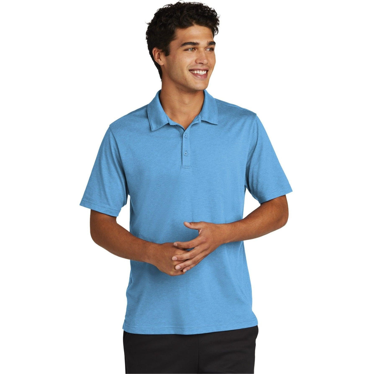 logo-left  Sport-Tek Posicharge Strive Polo-Regular-Sport-Tek-Carolina Blue-S-Thread Logic