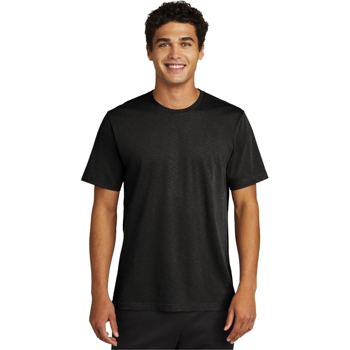 no-logo  Sport-Tek Posicharge Strive Tee-Regular-Sport-Tek-Black-S-Thread Logic
