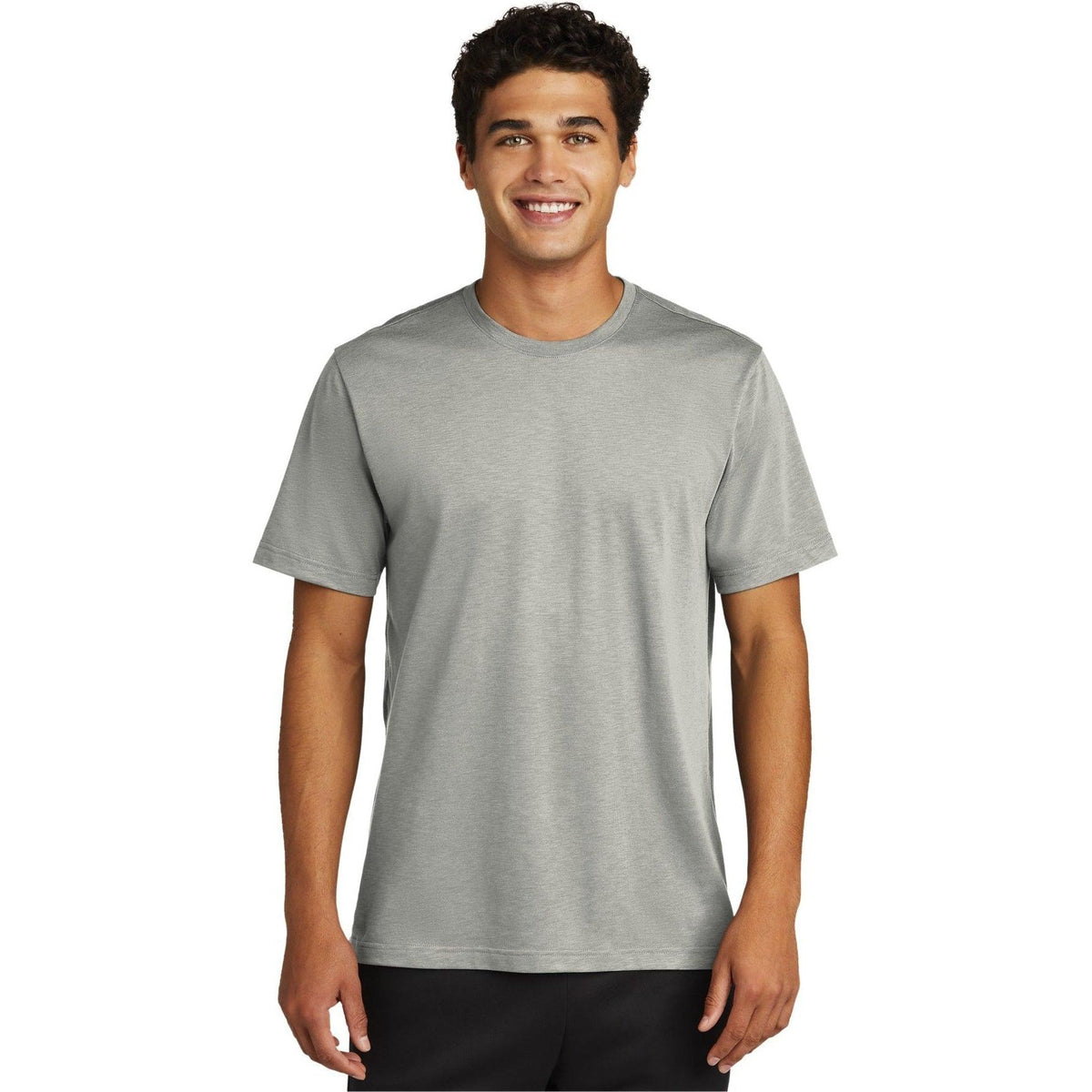 no-logo  Sport-Tek Posicharge Strive Tee-Regular-Sport-Tek-Silver-S-Thread Logic