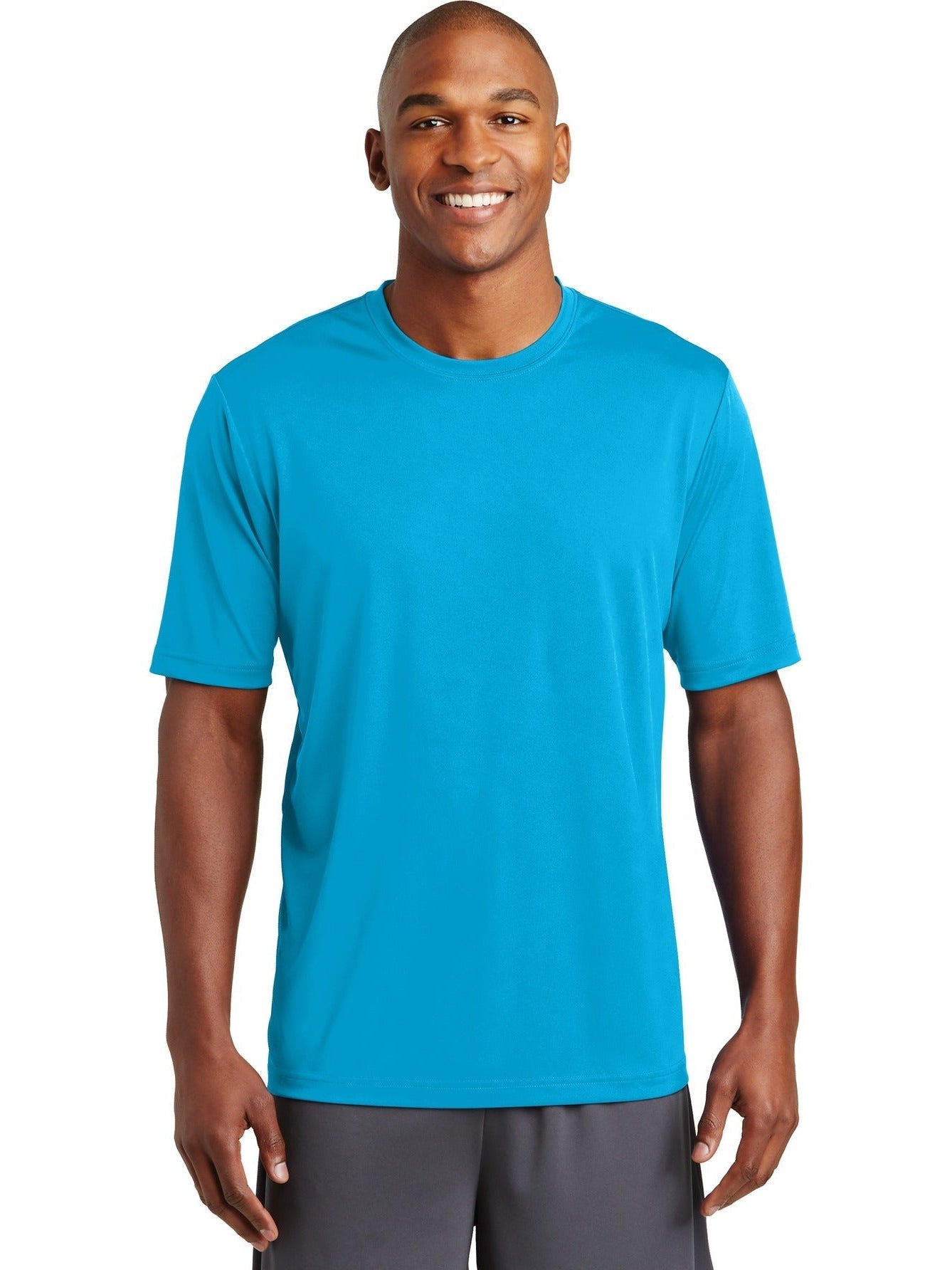  Sport-Tek Posicharge Tough Tee-Regular-Sport-Tek-Atomic Blue-S-Thread Logic