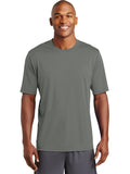  Sport-Tek Posicharge Tough Tee-Regular-Sport-Tek-Dark Smoke Grey-S-Thread Logic