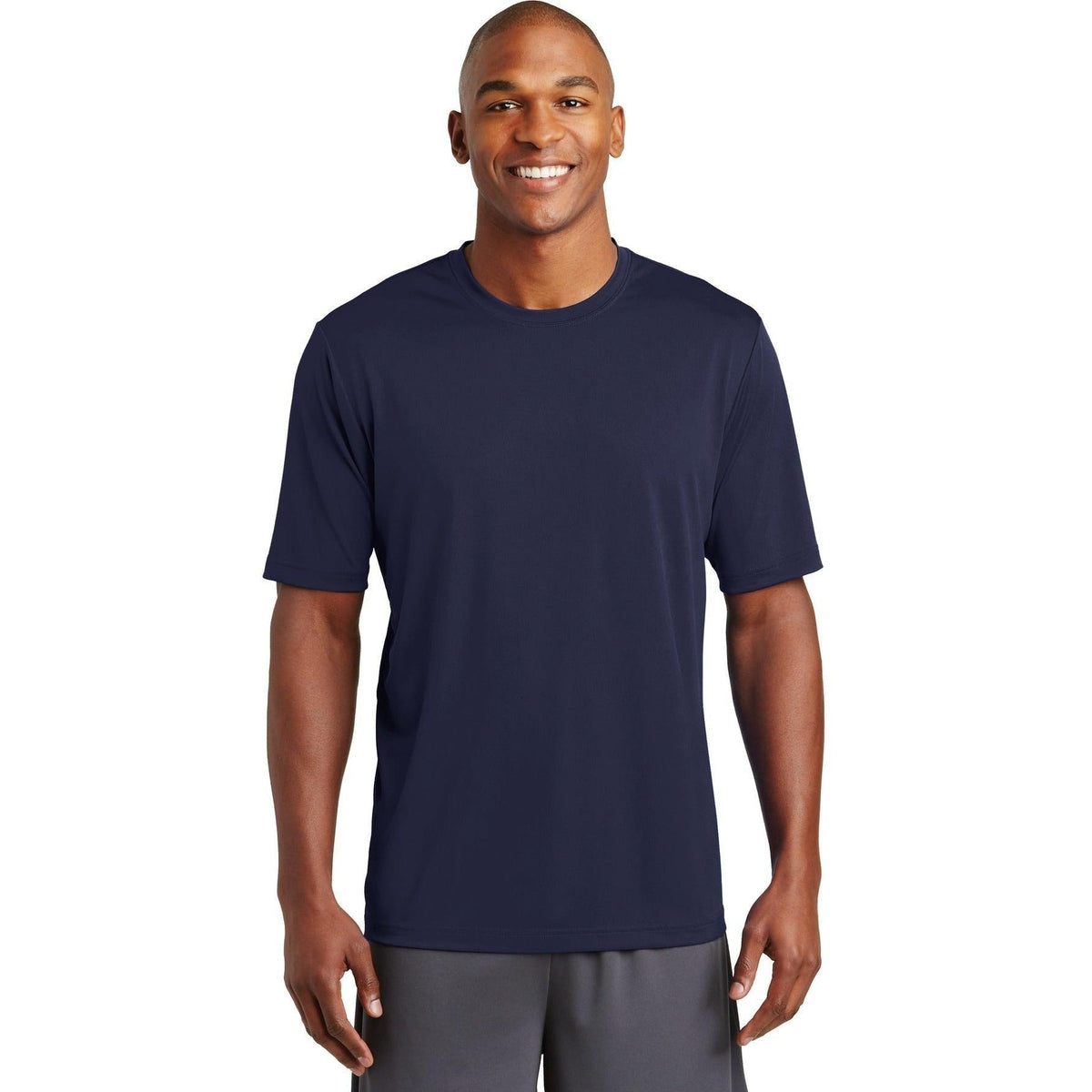 no-logo  Sport-Tek Posicharge Tough Tee-Regular-Sport-Tek-True Navy-S-Thread Logic