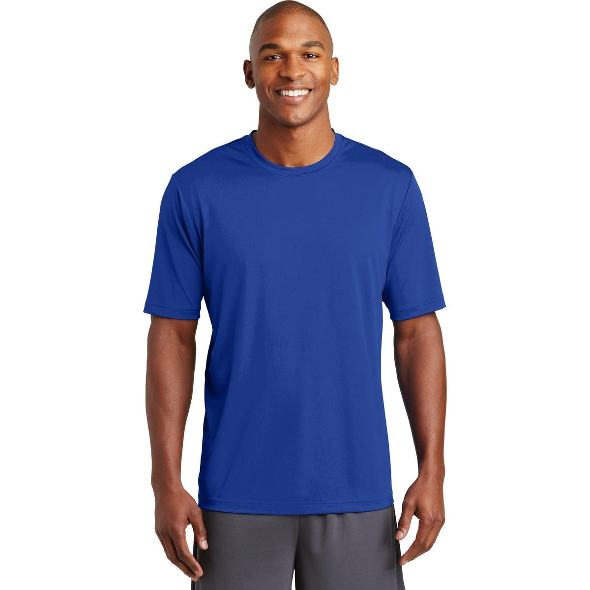 no-logo  Sport-Tek Posicharge Tough Tee-Regular-Sport-Tek-True Royal-S-Thread Logic