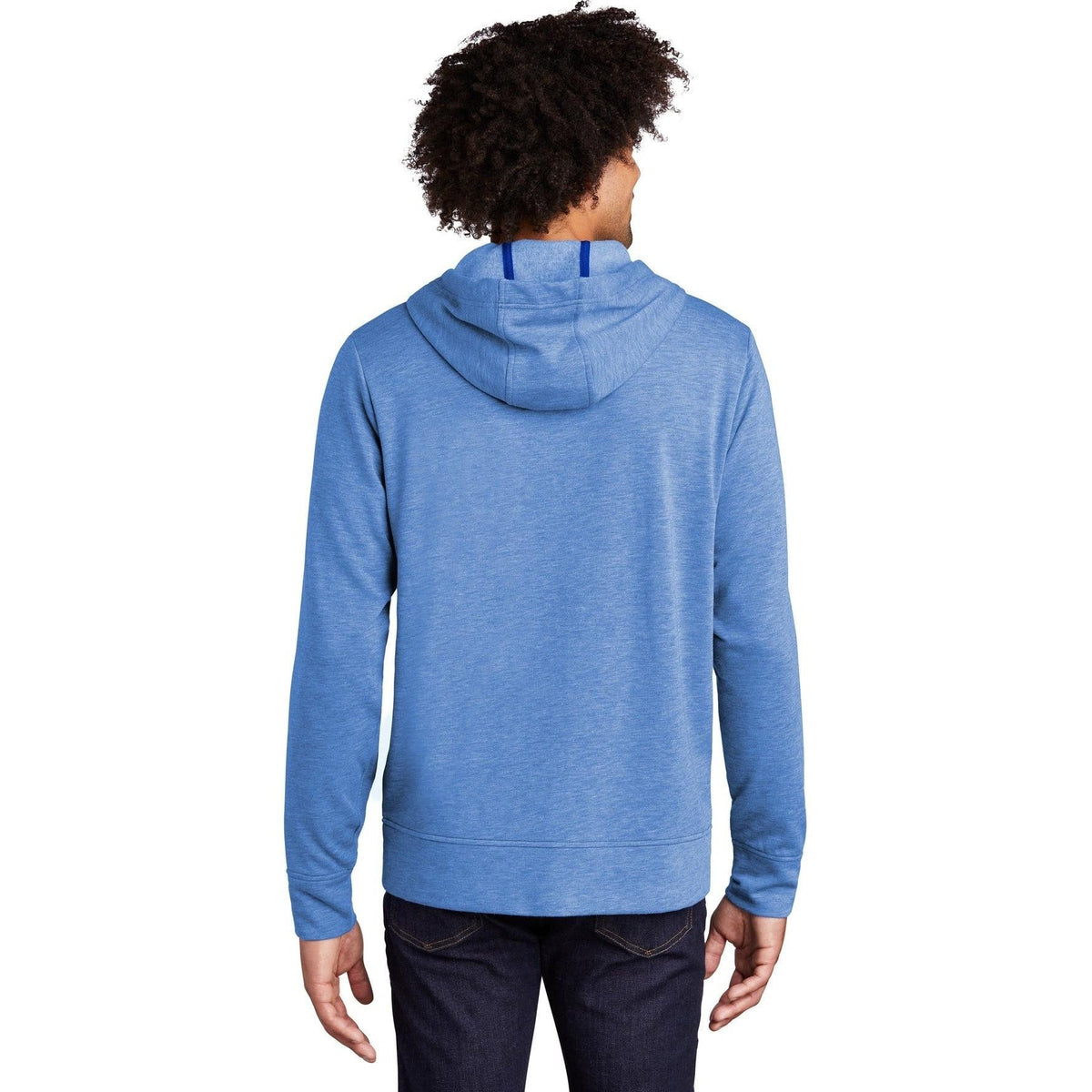 no-logo Sport-Tek Posicharge Tri-Blend Wicking Fleece Full-Zip Hooded Jacket-Regular-Sport-Tek-Thread Logic