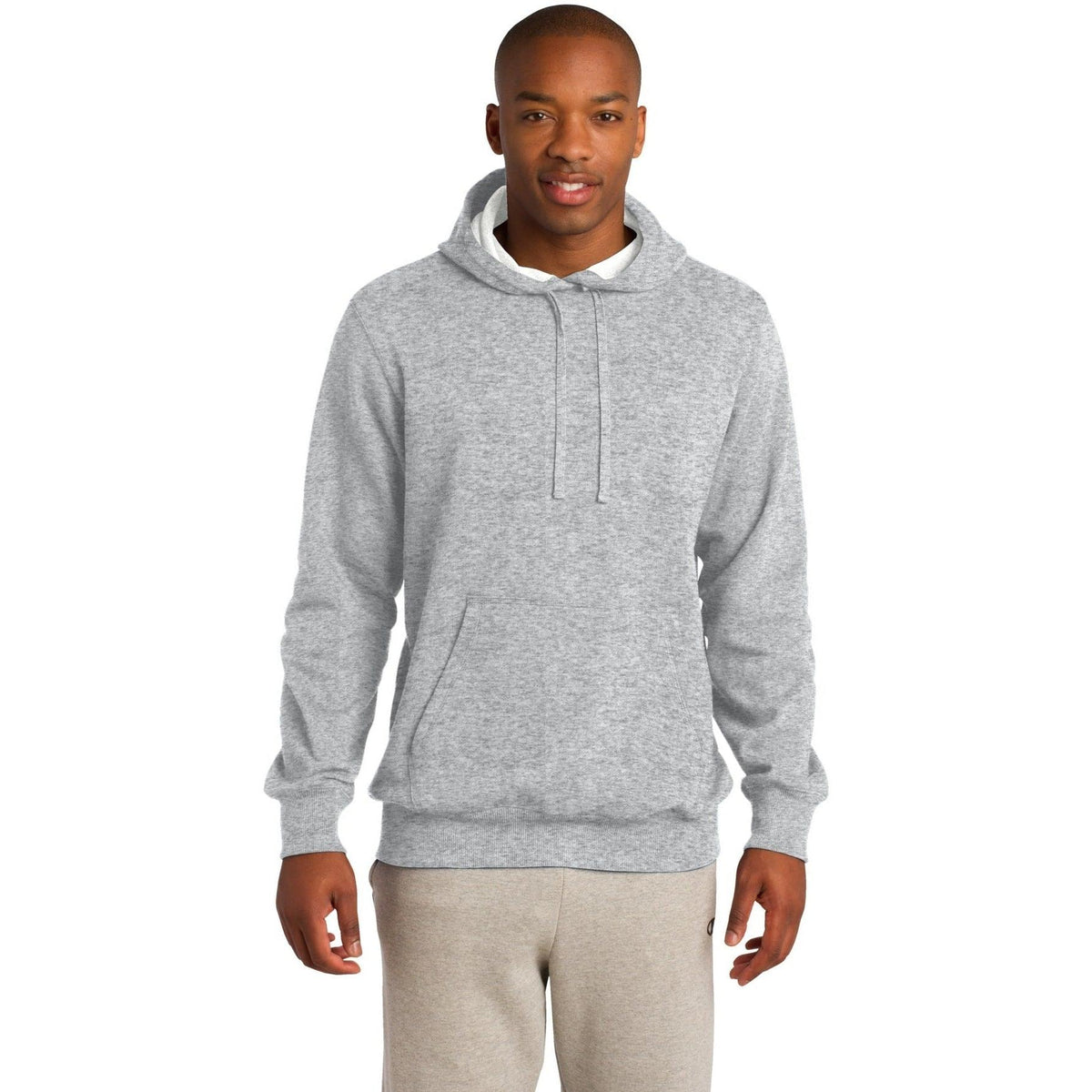 no-logo Sport-Tek Pullover Hooded Sweatshirt-Hoodies-Sport-Tek-Athletic Heather-S-Thread Logic