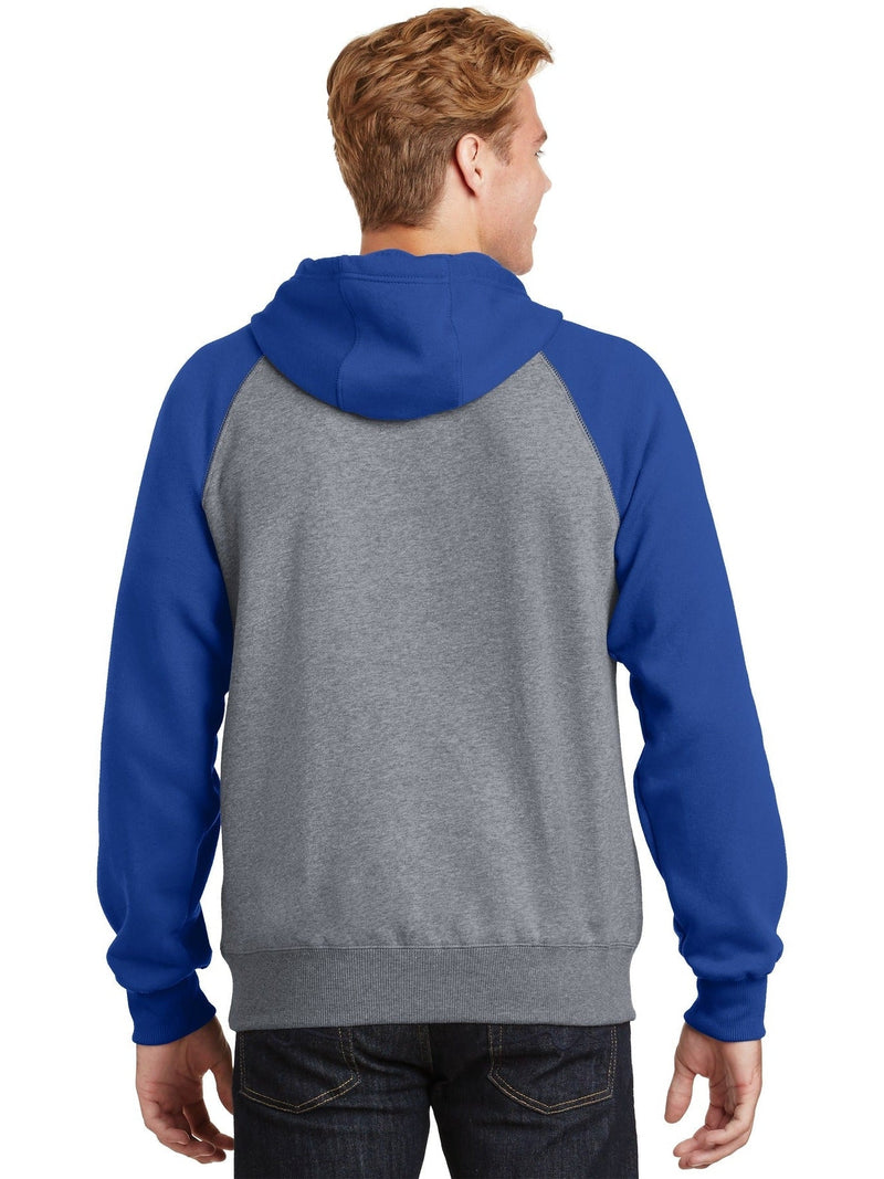 no-logo Sport-Tek Raglan Colorblock Pullover Hooded Sweatshirt-Regular-Sport-Tek-Thread Logic