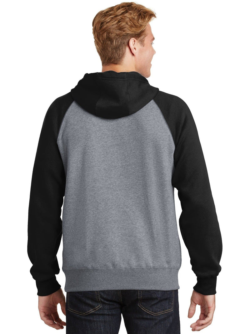no-logo Sport-Tek Raglan Colorblock Pullover Hooded Sweatshirt-Regular-Sport-Tek-Thread Logic
