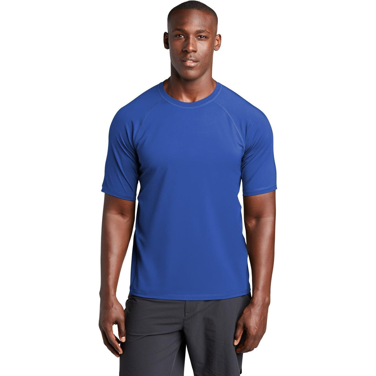 no-logo  Sport-Tek Rashguard Tee-Regular-Sport-Tek-True Royal-S-Thread Logic