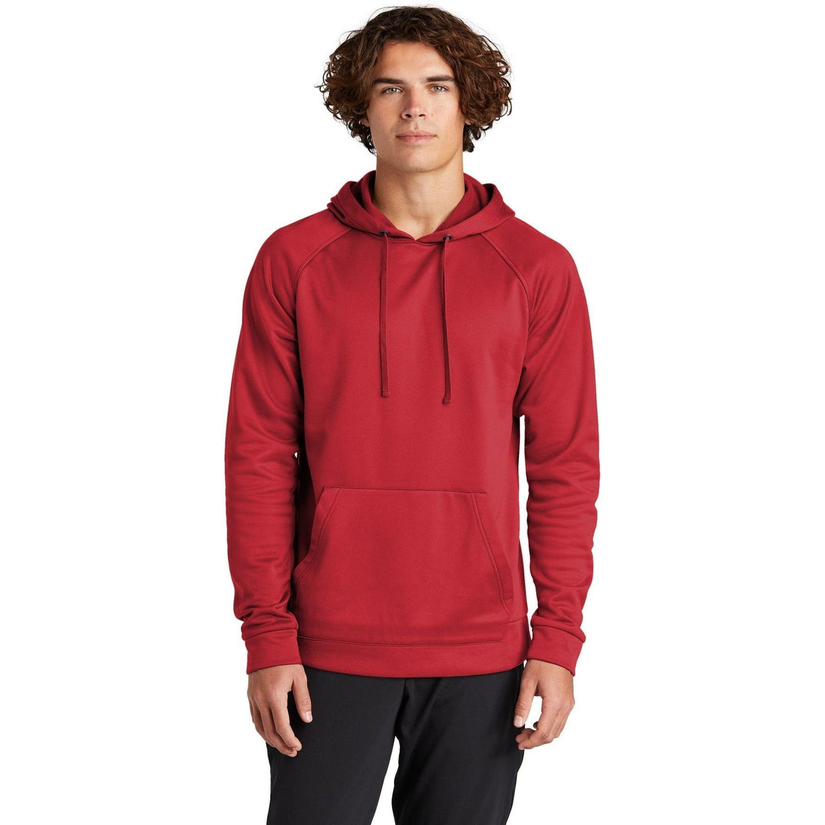no-logo  Sport-Tek Re-Compete Fleece Pullover Hoodie-Regular-Sport-Tek-True Red-2XL-Thread Logic