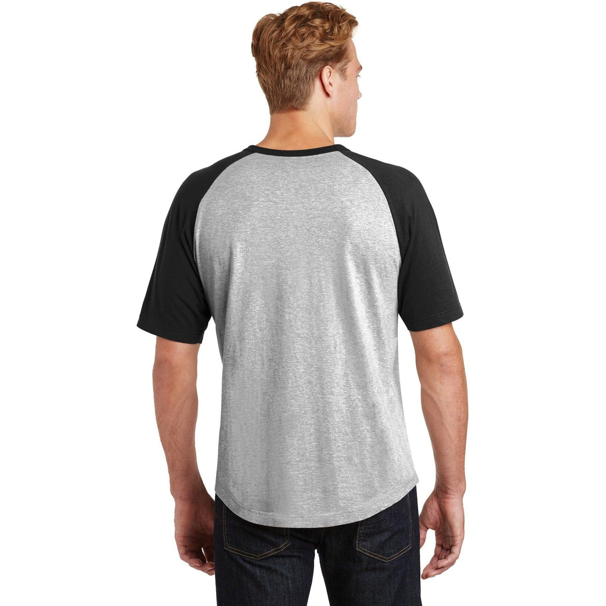 no-logo Sport-Tek Short Sleeve Colorblock Raglan Jersey-Regular-Sport-Tek-Thread Logic