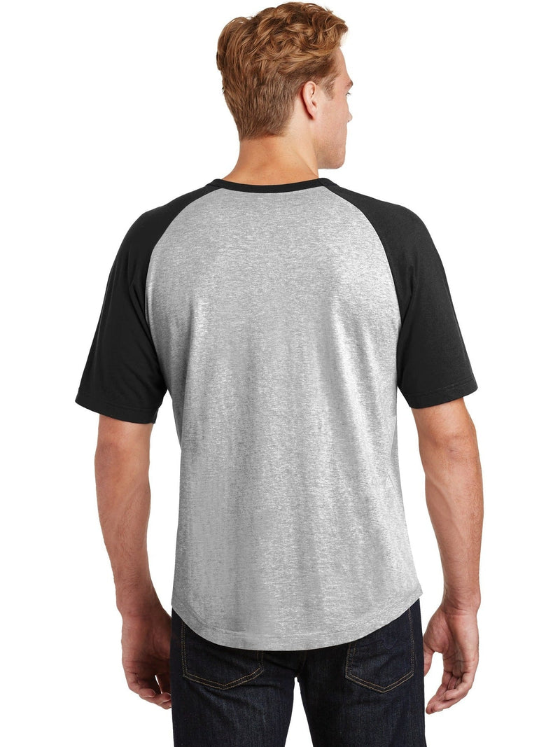 no-logo Sport-Tek Short Sleeve Colorblock Raglan Jersey-Regular-Sport-Tek-Thread Logic