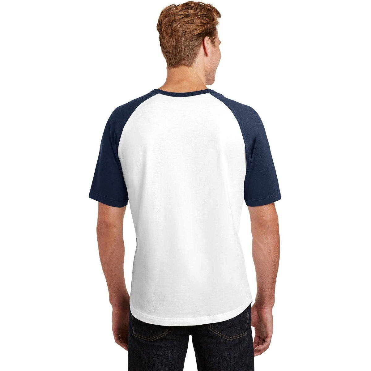 no-logo Sport-Tek Short Sleeve Colorblock Raglan Jersey-Regular-Sport-Tek-Thread Logic