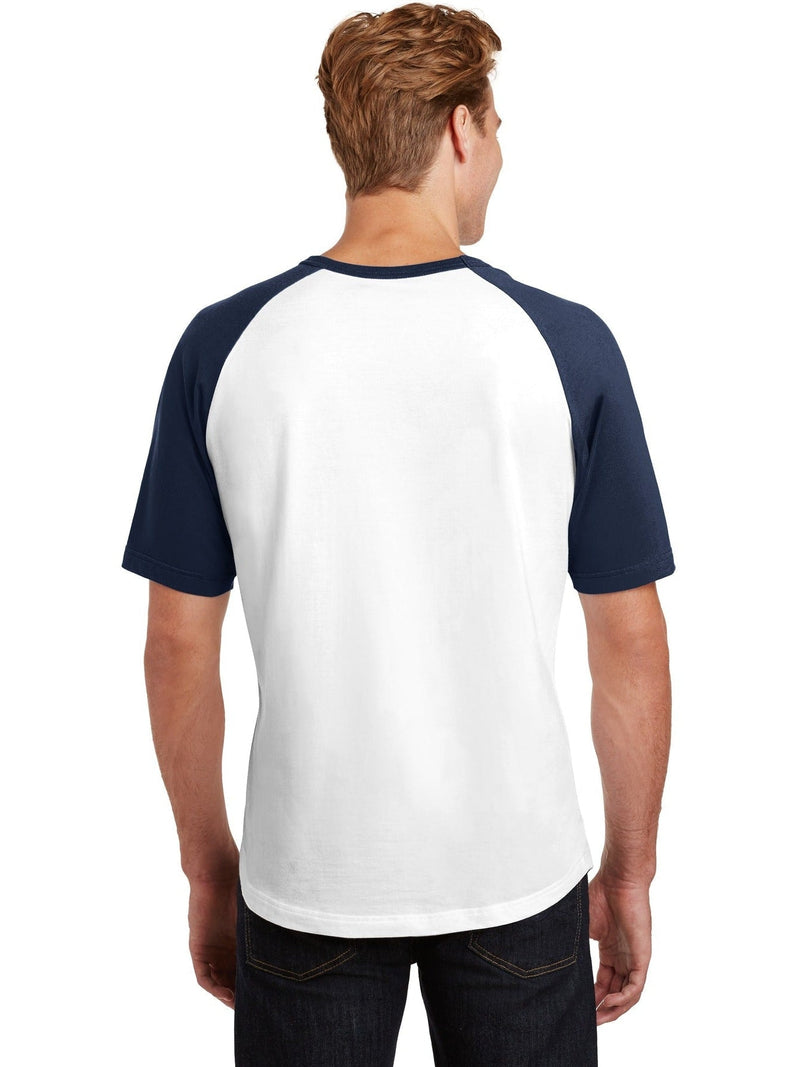 no-logo Sport-Tek Short Sleeve Colorblock Raglan Jersey-Regular-Sport-Tek-Thread Logic