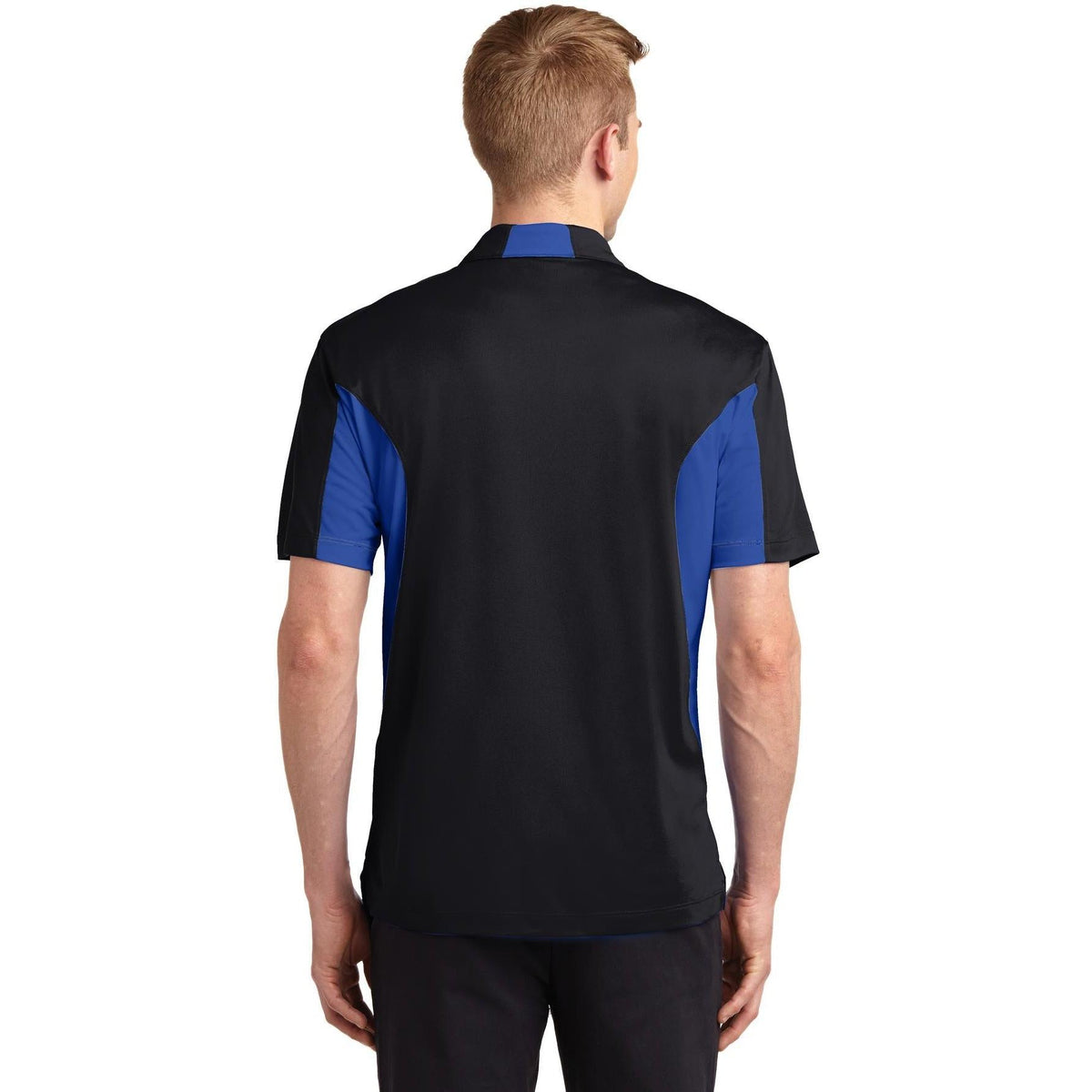 no-logo Sport-Tek Side Blocked Micropique Polo Shirt-Regular-Sport-Tek-Thread Logic