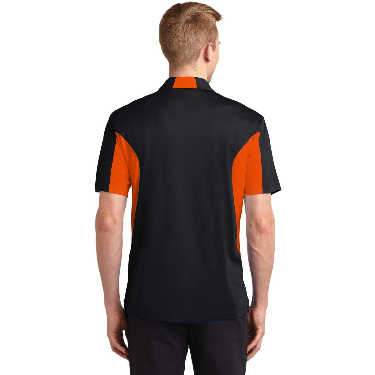 no-logo Sport-Tek Side Blocked Micropique Polo Shirt-Regular-Sport-Tek-Thread Logic