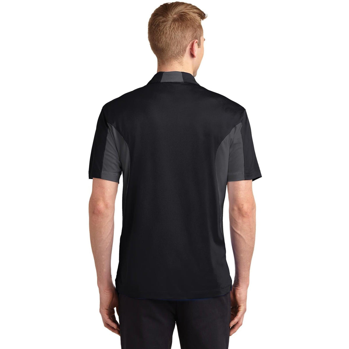 no-logo Sport-Tek Side Blocked Micropique Polo Shirt-Regular-Sport-Tek-Thread Logic