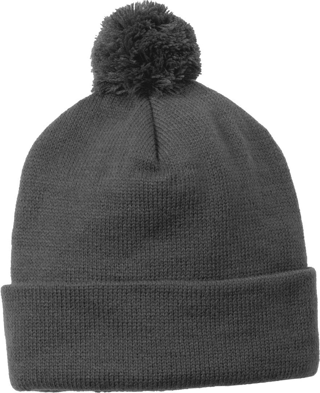 Sport-Tek Solid Pom Pom Beanie 