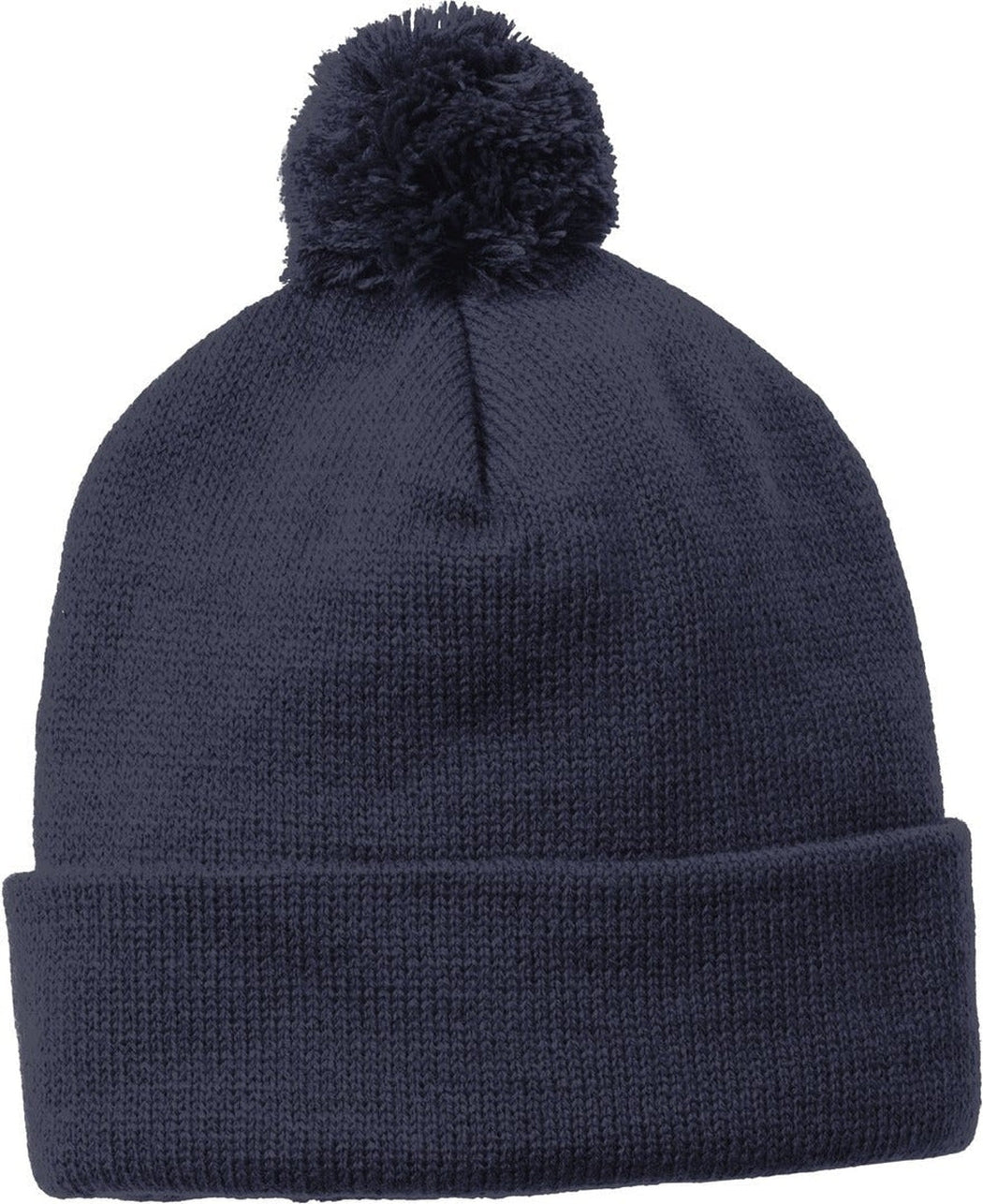 Sport-Tek Solid Pom Pom Beanie 
