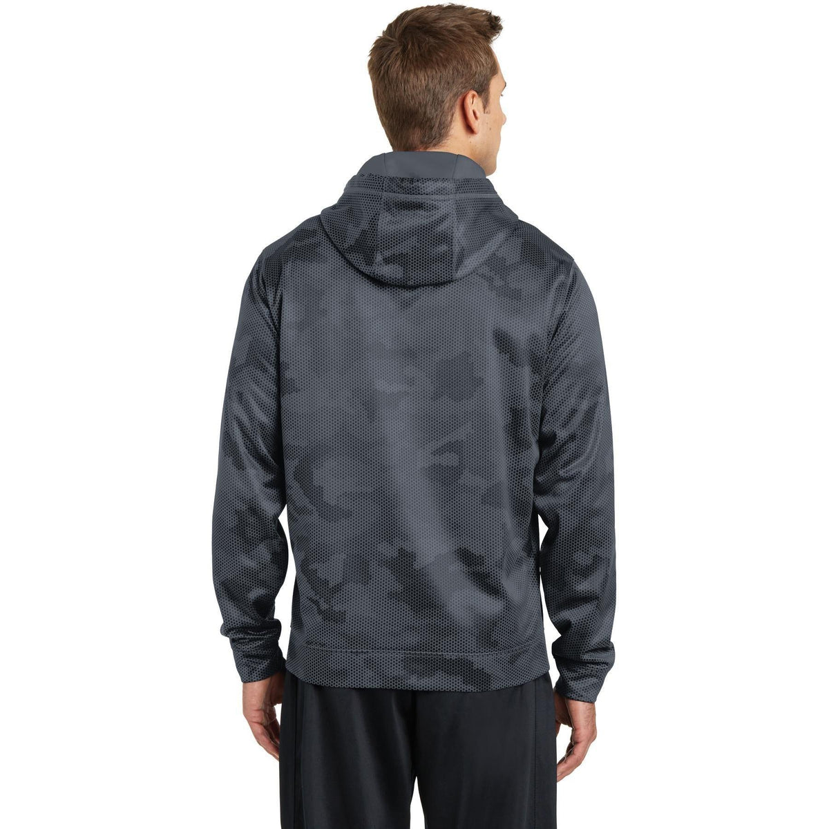 no-logo Sport-Tek Sport-Wick Camohex Fleece Hooded Pullover-Regular-Sport-Tek-Thread Logic