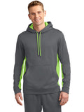  Sport-Tek Sport-Wick Fleece Colorblock Hooded Pullover-Regular-Sport-Tek-Dark Smoke Grey/Lime Shock-S-Thread Logic