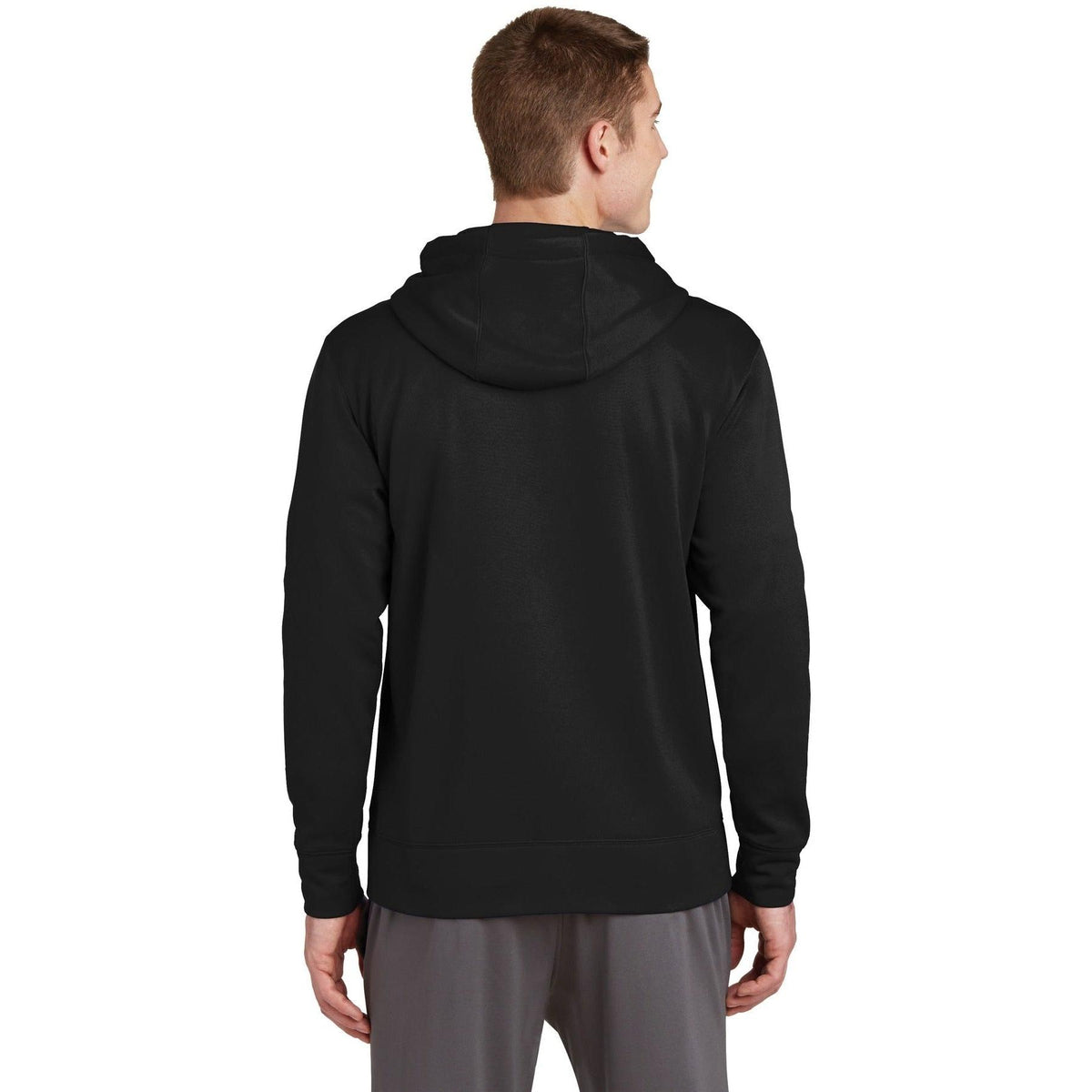no-logo Sport-Tek Sport-Wick Fleece Full-Zip Hooded Jacket-Regular-Sport-Tek-Thread Logic