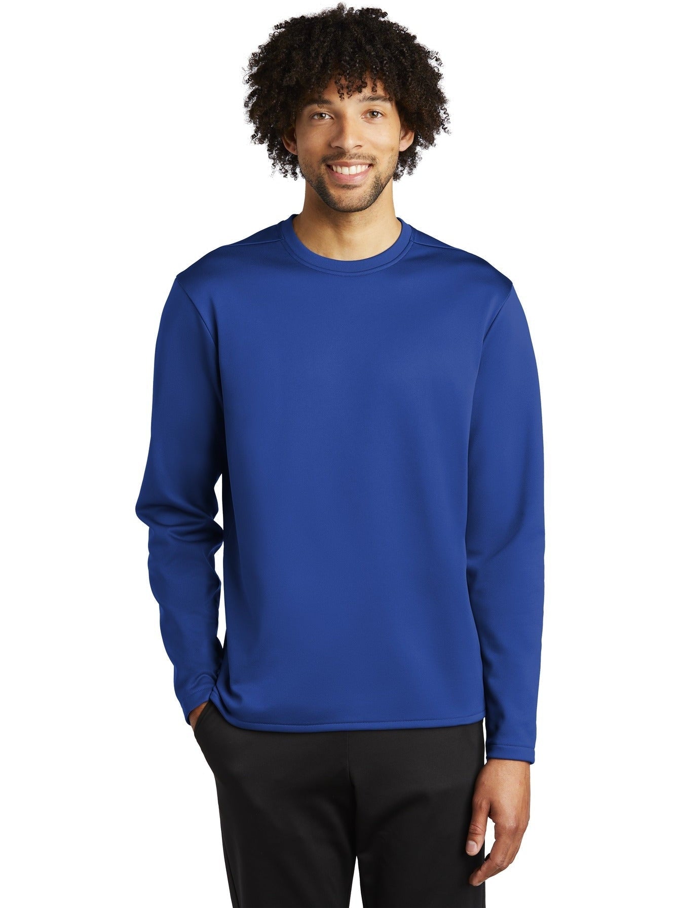 No-Logo CLOSEOUT - Sport-Tek Sport-Wick Fleece Pullover Crew-Crewnecks-Sport-Tek-True Royal-S-Thread Logic