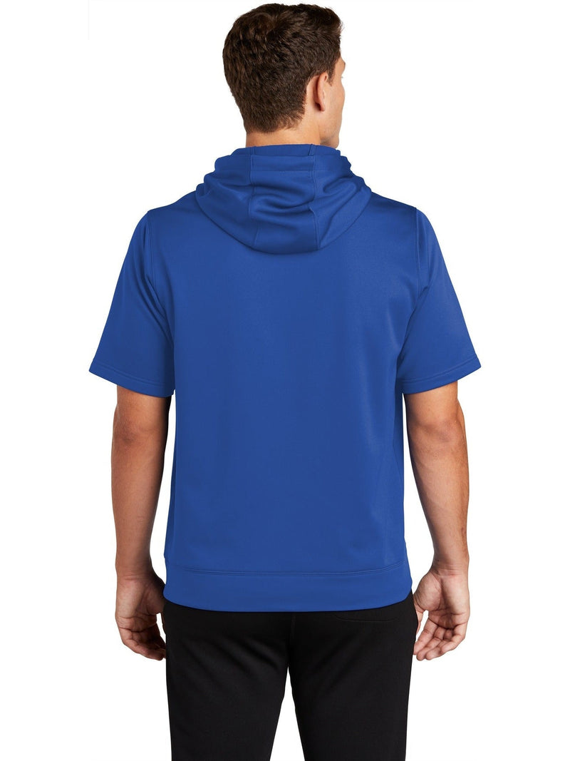 no-logo Sport-Tek Sport-Wick Fleece Short Sleeve Hooded Pullover-Regular-Sport-Tek-Thread Logic