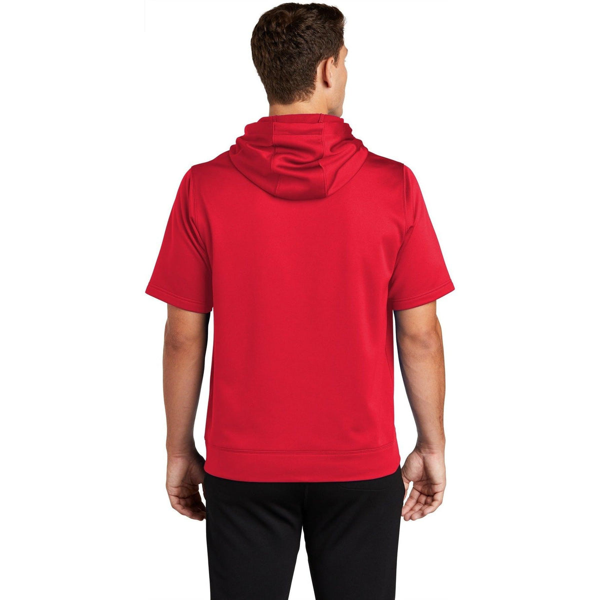 no-logo Sport-Tek Sport-Wick Fleece Short Sleeve Hooded Pullover-Regular-Sport-Tek-Thread Logic