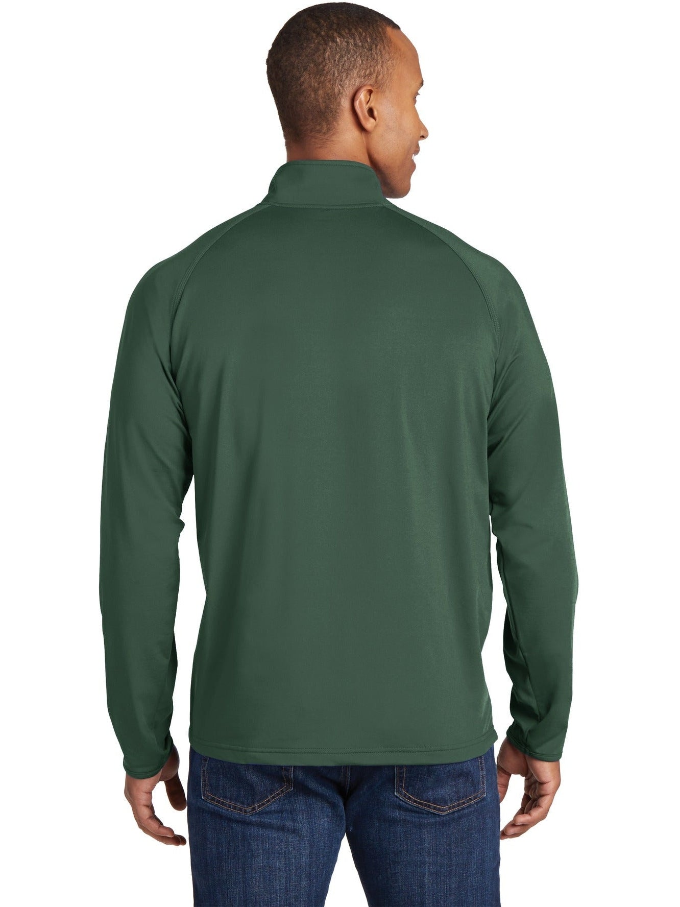 no-logo Sport-Tek Sport-Wick Stretch 1/2 Zip Pullover-Regular-Sport-Tek-Thread Logic