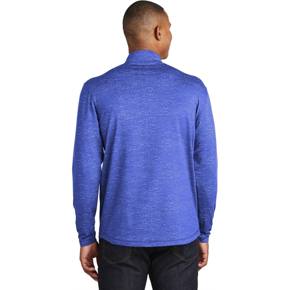 no-logo Sport-Tek Sport-Wick Stretch Reflective Heather 1/2-Zip Pullover-Regular-Sport-Tek-Thread Logic