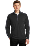  Sport-Tek Sport-Wick Textured Colorblock 1/4-Zip Pullover-Regular-Sport-Tek-Black/Iron Grey-S-Thread Logic