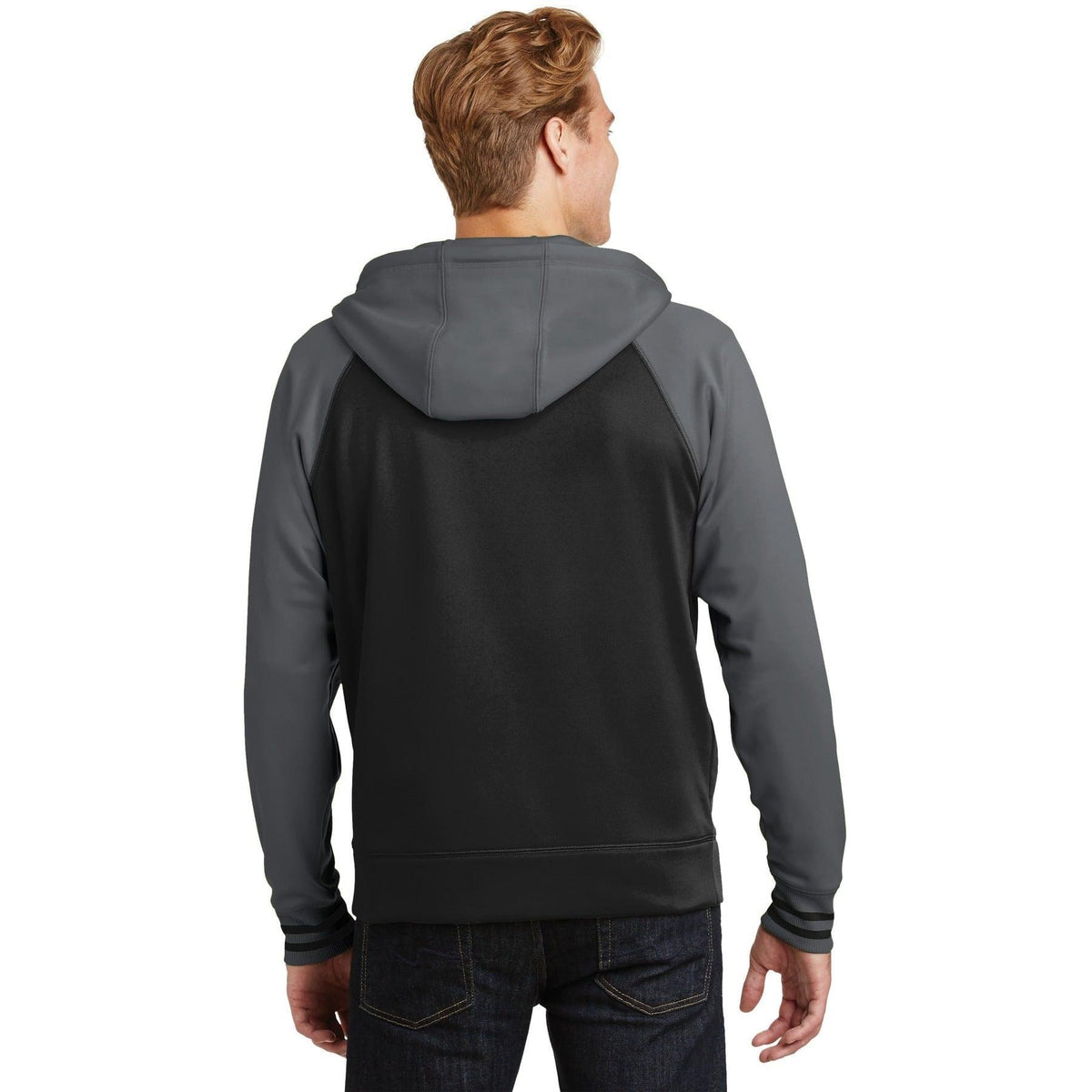 no-logo Sport-Tek Sport-Wick Varsity Fleece Full-Zip Hooded Jacket-Regular-Sport-Tek-Thread Logic