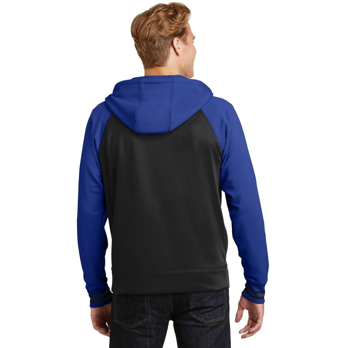 no-logo Sport-Tek Sport-Wick Varsity Fleece Full-Zip Hooded Jacket-Regular-Sport-Tek-Thread Logic
