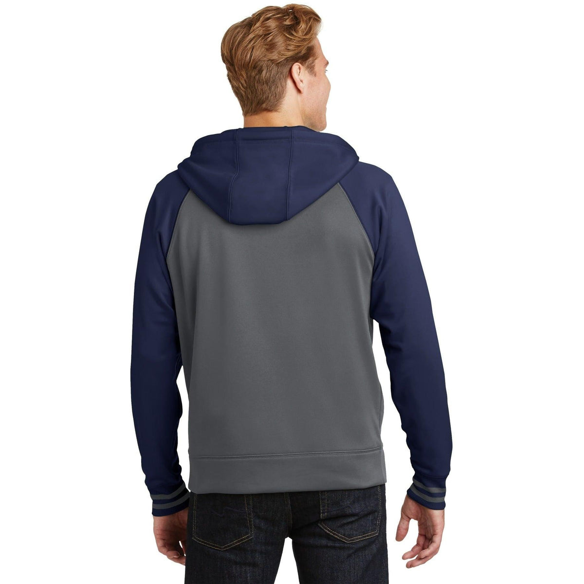 no-logo Sport-Tek Sport-Wick Varsity Fleece Full-Zip Hooded Jacket-Regular-Sport-Tek-Thread Logic