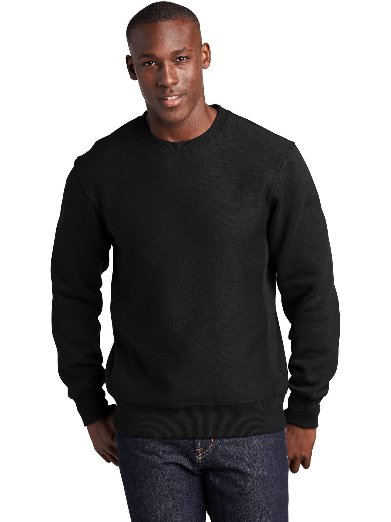  Sport-Tek Super Heavyweight Crewneck-Regular-Sport-Tek-Black-XS-Thread Logic