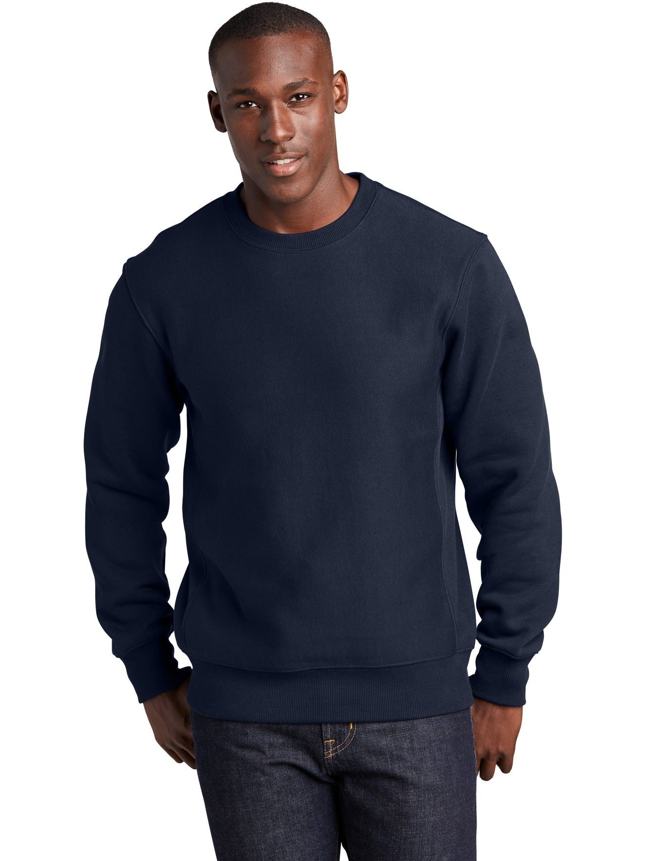  Sport-Tek Super Heavyweight Crewneck-Regular-Sport-Tek-True Navy-XS-Thread Logic