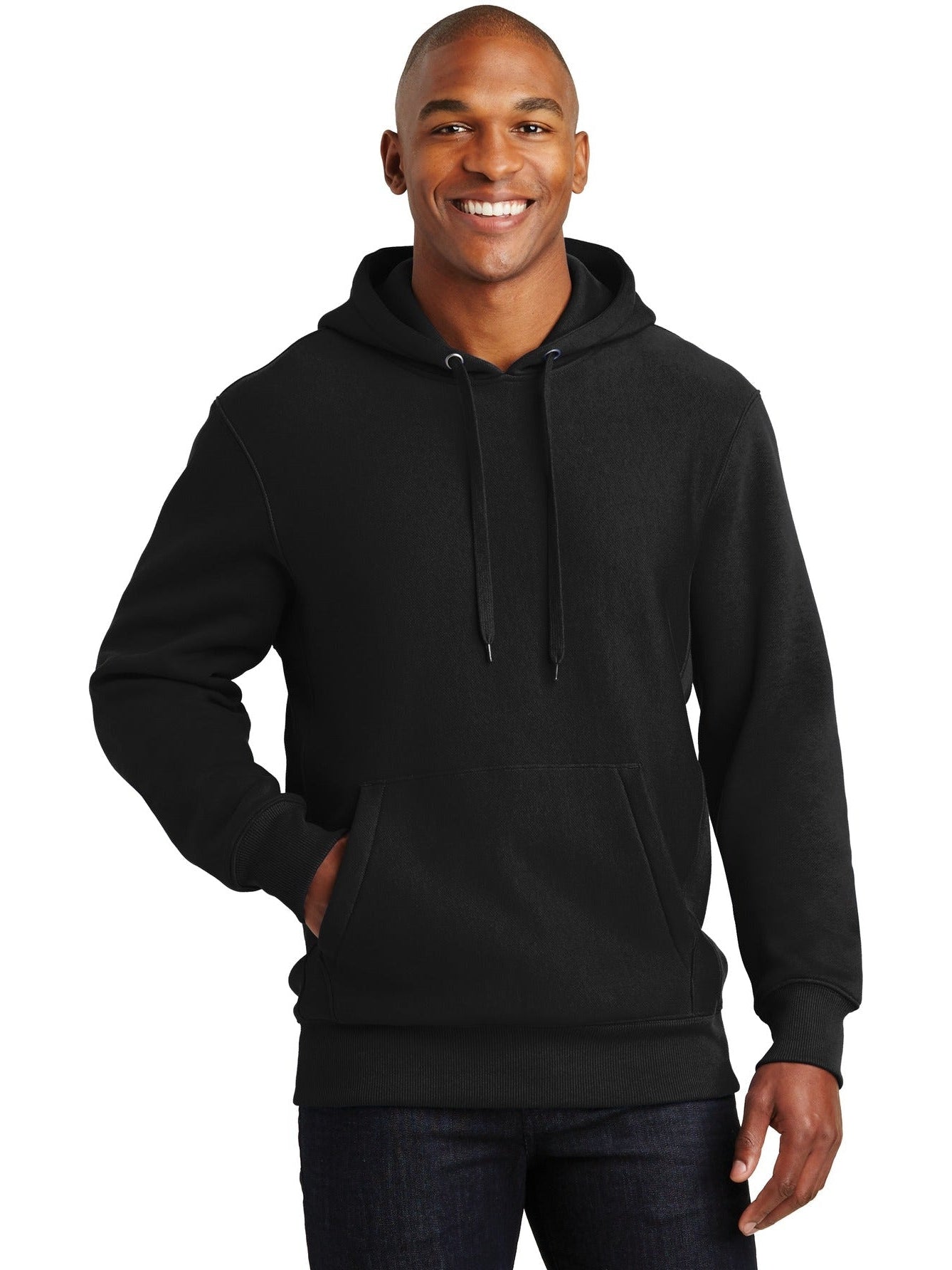  Sport-Tek Super Heavyweight Hooded Sweatshirt-Regular-Sport-Tek-Black-S-Thread Logic