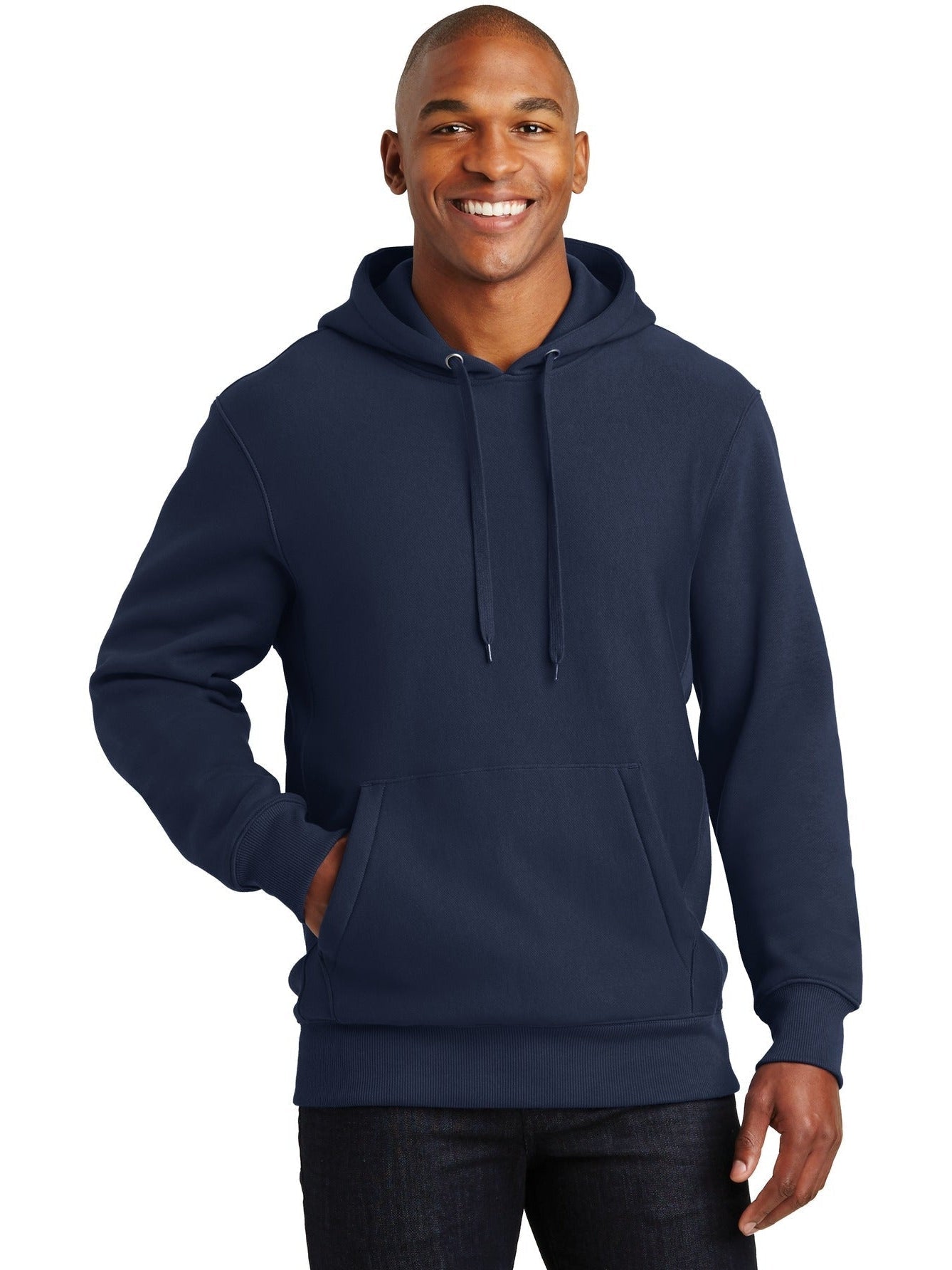  Sport-Tek Super Heavyweight Hooded Sweatshirt-Regular-Sport-Tek-True Navy-S-Thread Logic