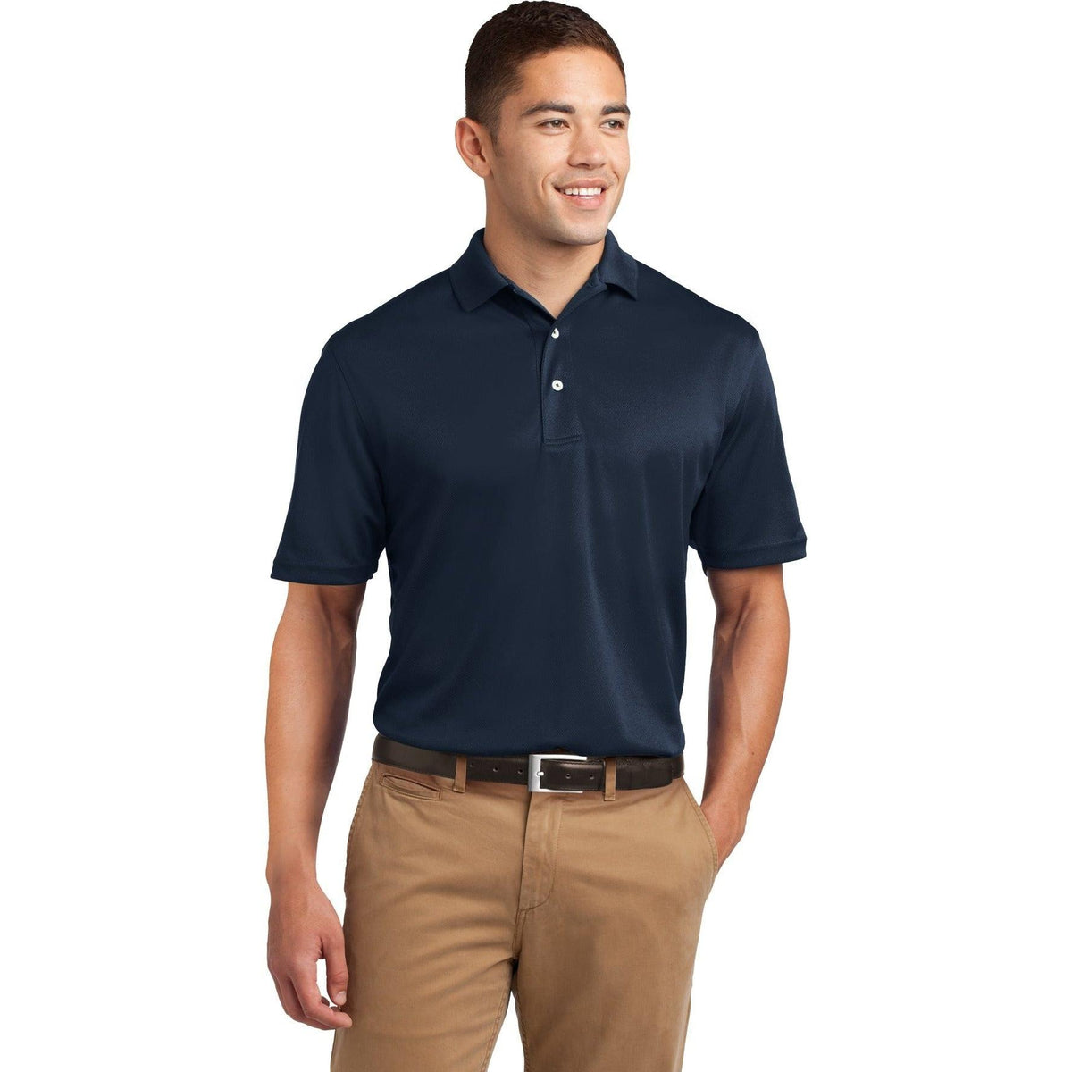 no-logo  Sport-Tek Tall Dri-Mesh Polo-Regular-Sport-Tek-Navy-LT-Thread Logic