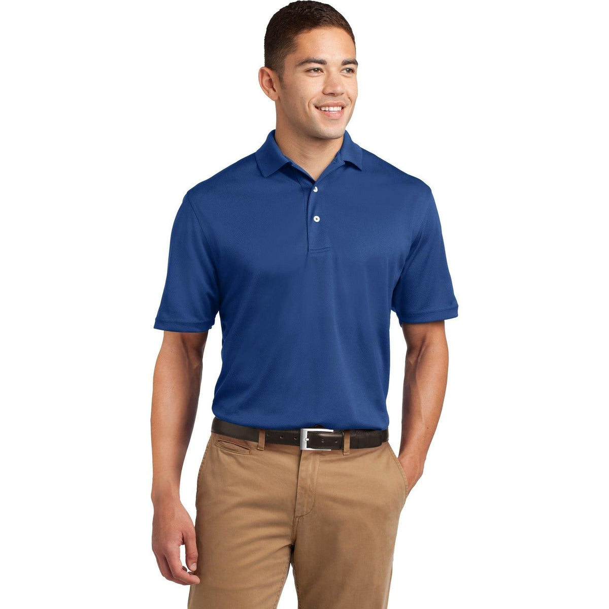 no-logo  Sport-Tek Tall Dri-Mesh Polo-Regular-Sport-Tek-Royal-LT-Thread Logic