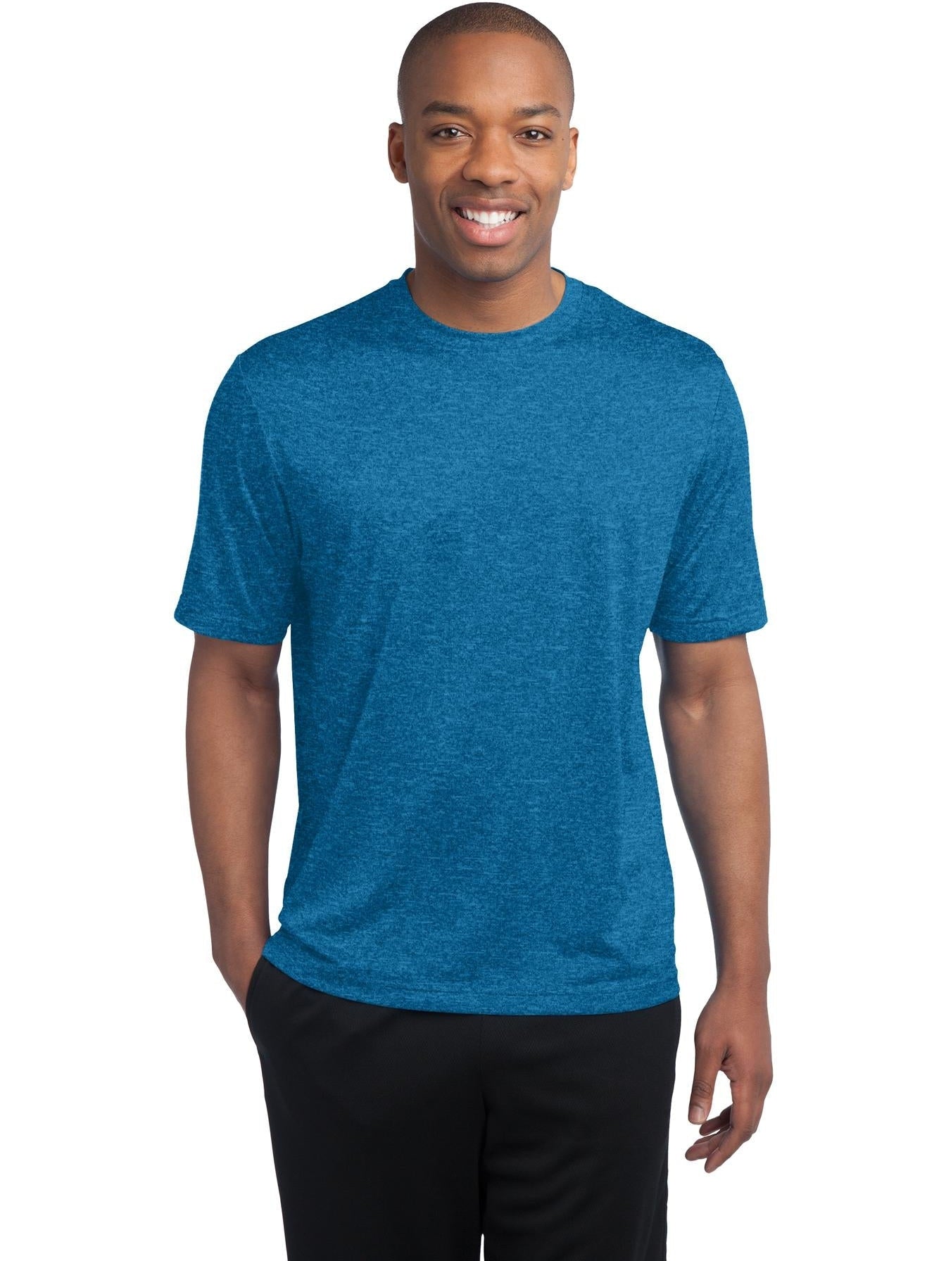  Sport-Tek Tall Heather Contender Tee-Regular-Sport-Tek-Blue Wake Heather-LT-Thread Logic