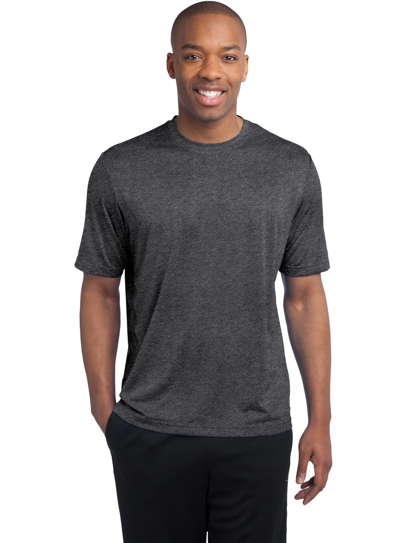  Sport-Tek Tall Heather Contender Tee-Regular-Sport-Tek-Graphite Heather-LT-Thread Logic