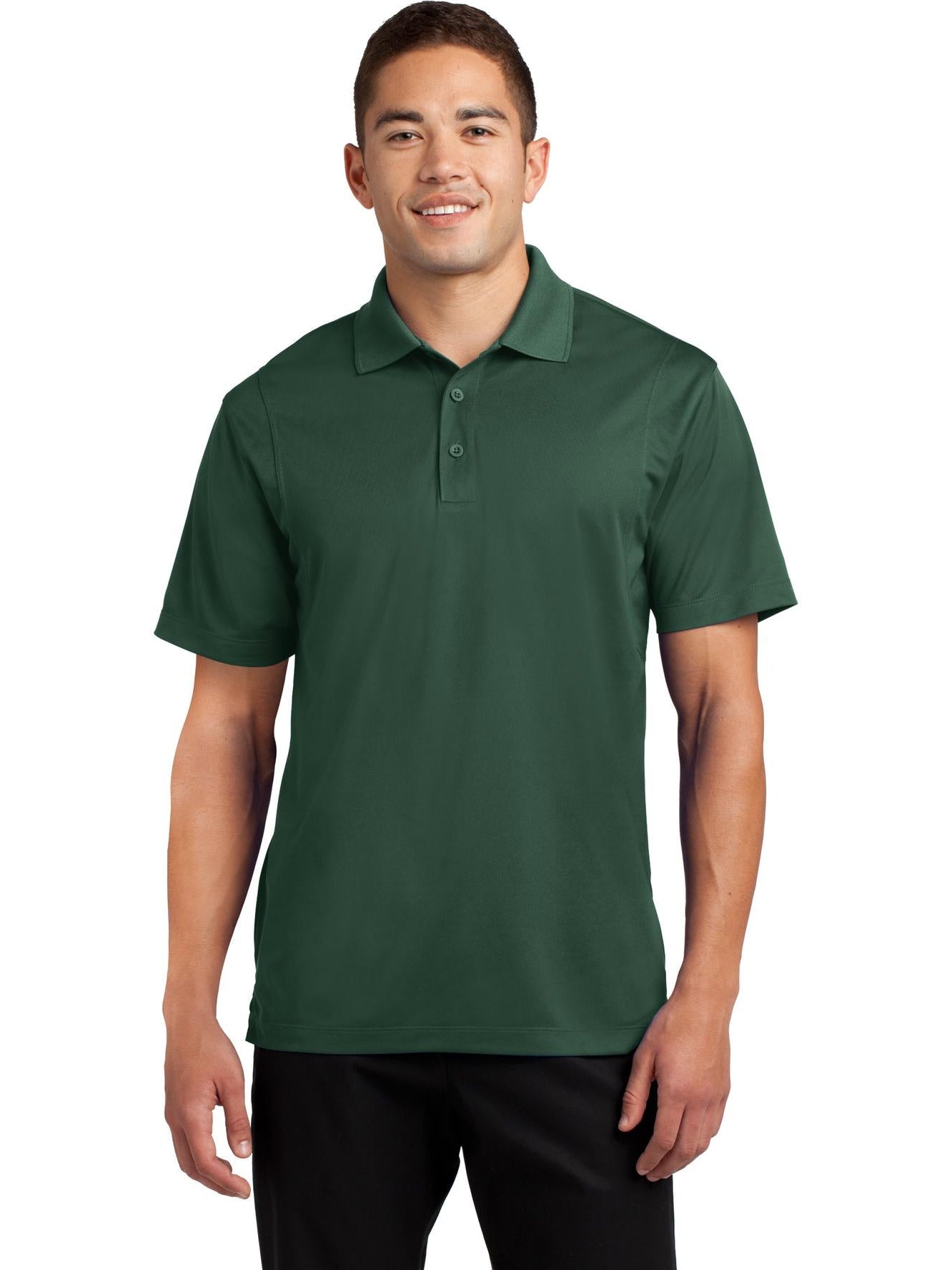  Sport-Tek Tall Micropique Sport-Wick Polo-Regular-Sport-Tek-Forest Green-LT-Thread Logic