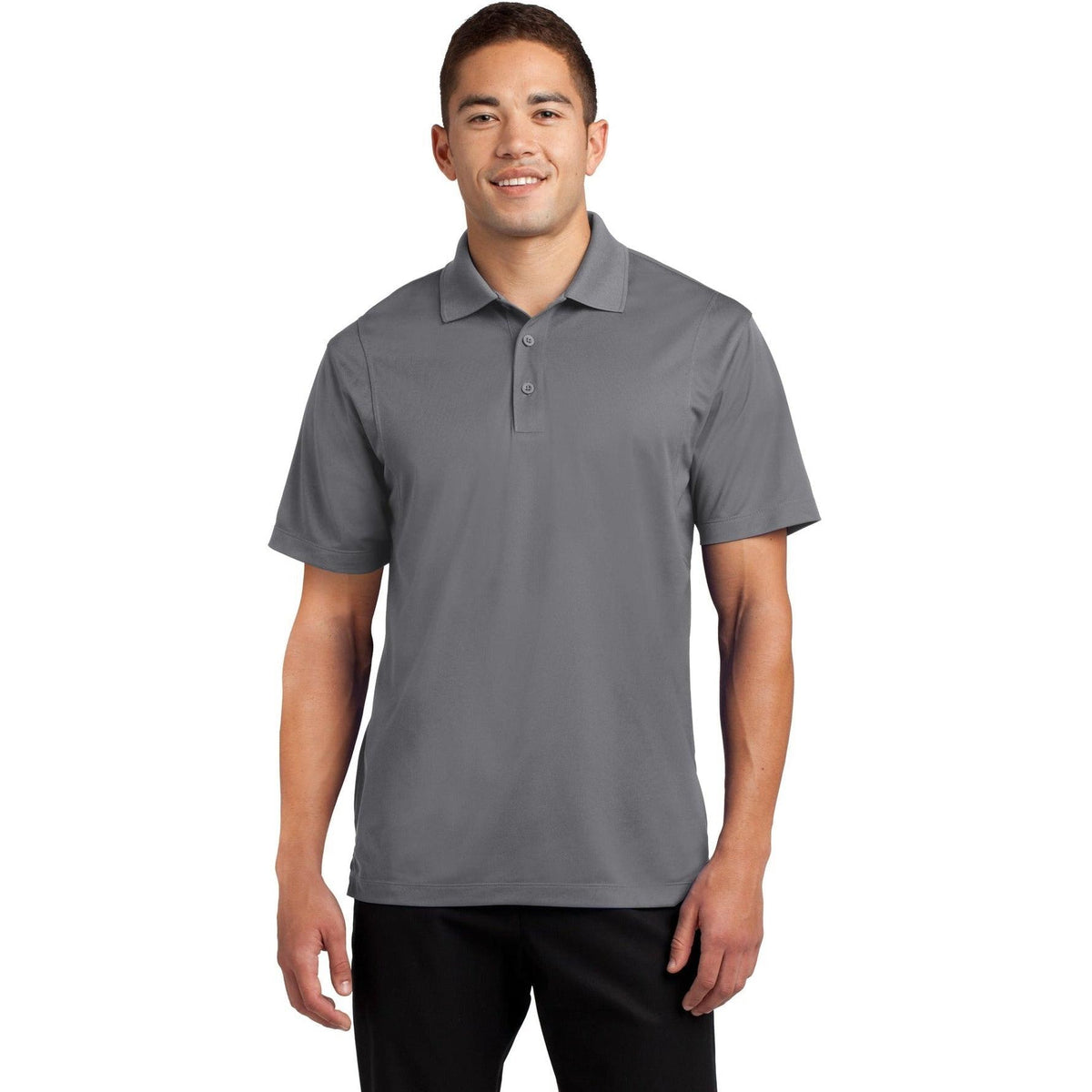 no-logo  Sport-Tek Tall Micropique Sport-Wick Polo-Regular-Sport-Tek-Grey Concrete-LT-Thread Logic