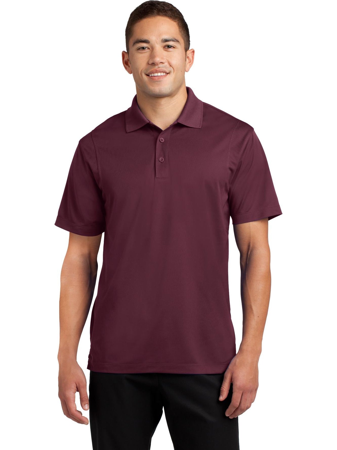  Sport-Tek Tall Micropique Sport-Wick Polo-Regular-Sport-Tek-Maroon-LT-Thread Logic