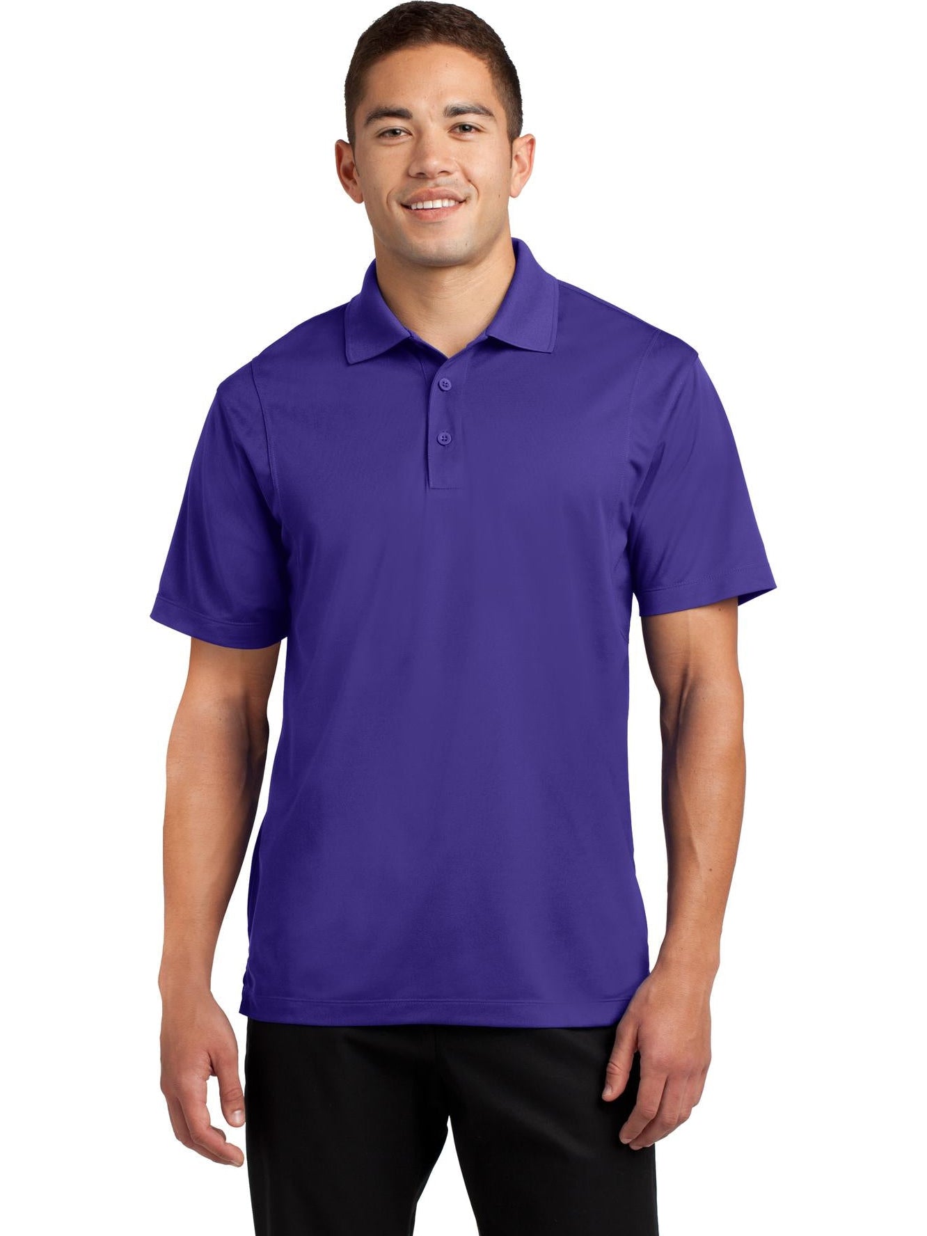  Sport-Tek Tall Micropique Sport-Wick Polo-Regular-Sport-Tek-Purple-LT-Thread Logic