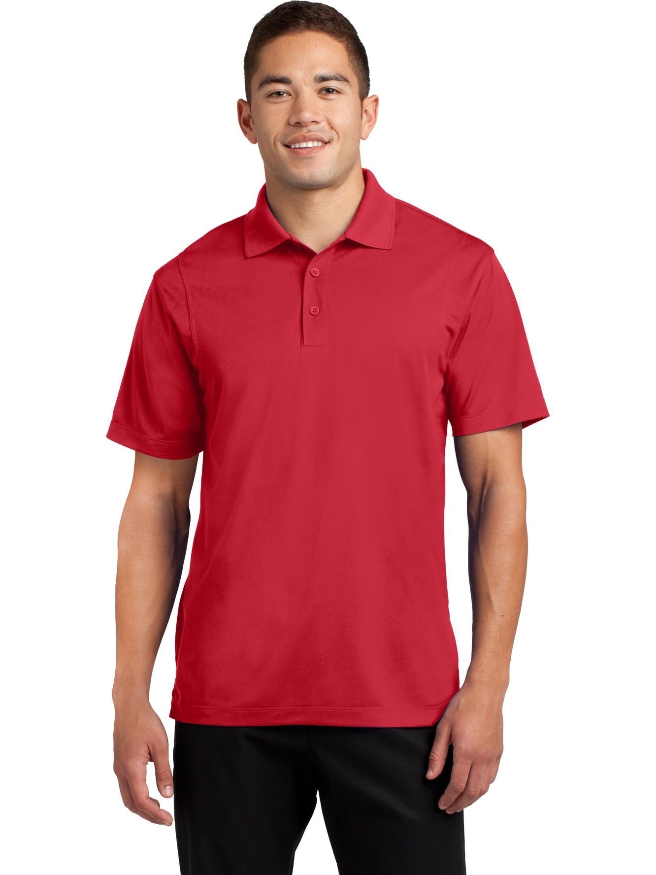  Sport-Tek Tall Micropique Sport-Wick Polo-Regular-Sport-Tek-True Red-LT-Thread Logic
