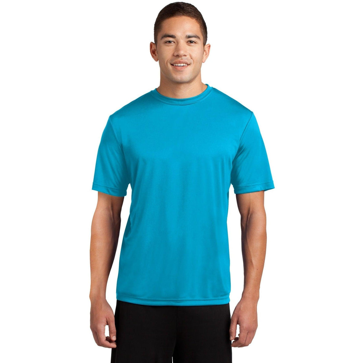 no-logo Sport-Tek Tall PosiCharge Competitor Tee-Polos-Sport-Tek-Atomic Blue-LT-Thread Logic