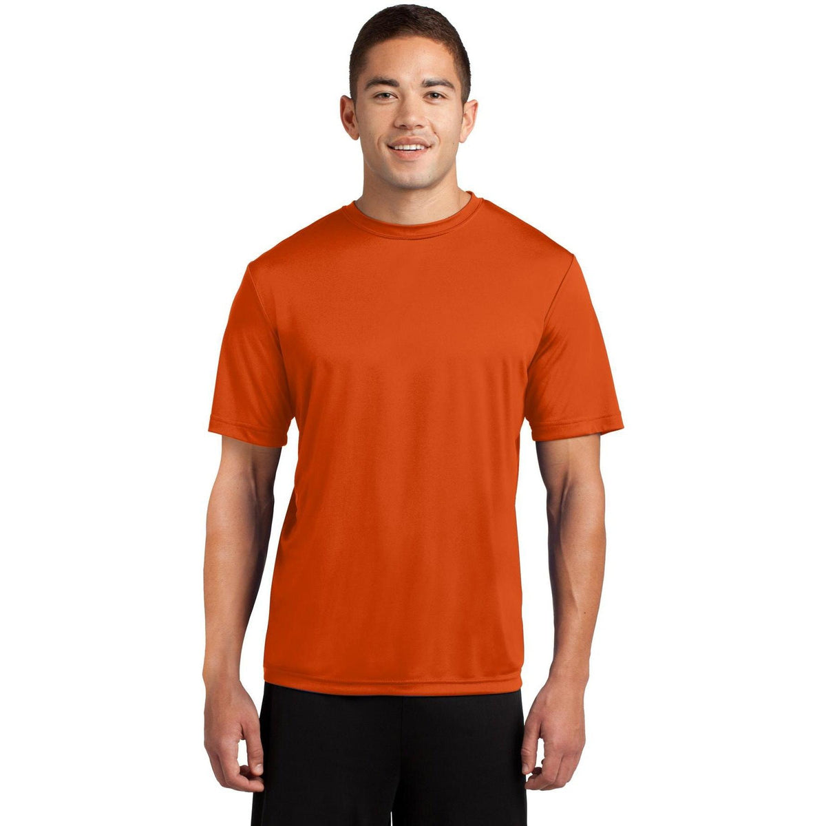 no-logo Sport-Tek Tall PosiCharge Competitor Tee-Polos-Sport-Tek-Deep Orange-LT-Thread Logic