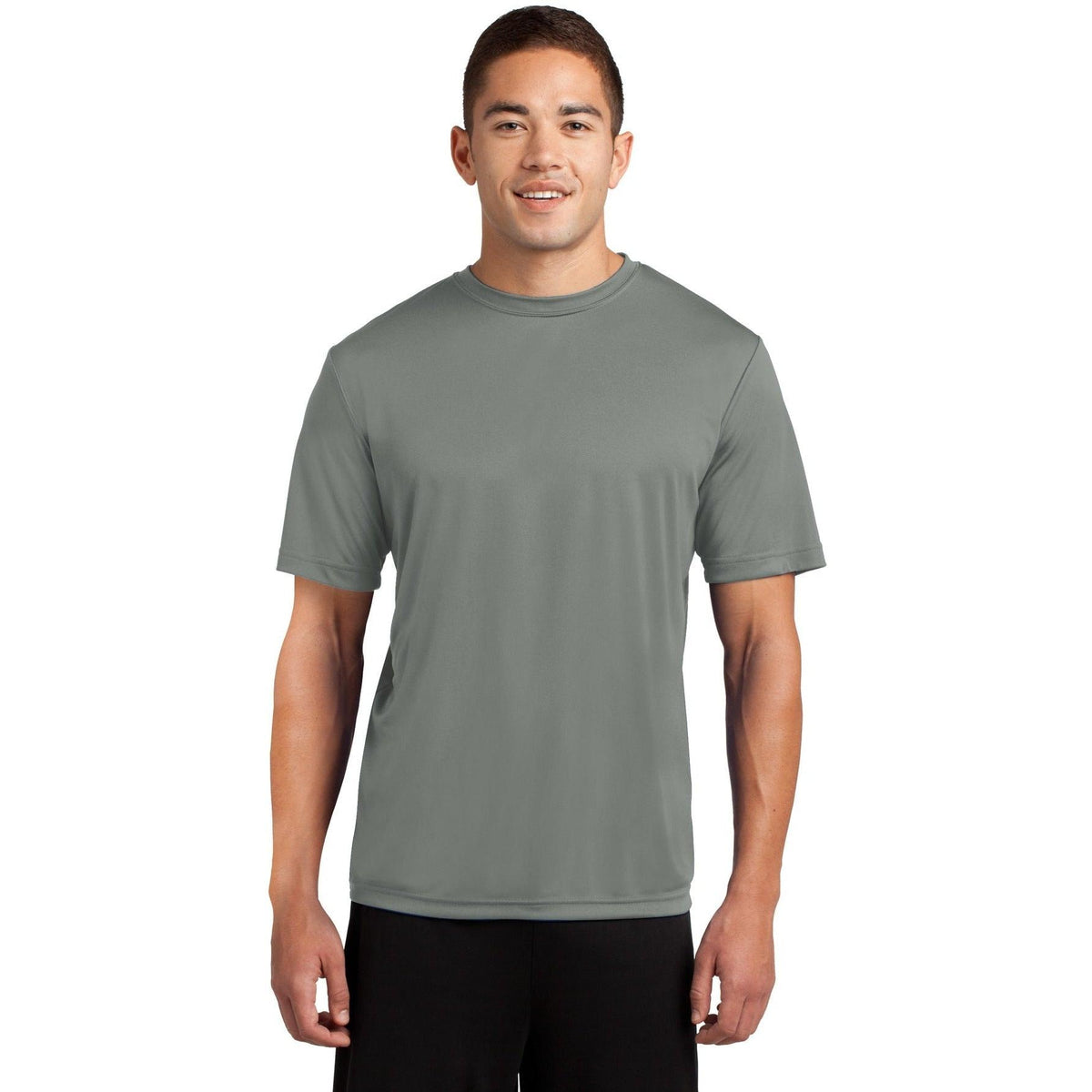 no-logo Sport-Tek Tall PosiCharge Competitor Tee-Polos-Sport-Tek-Grey Concrete-LT-Thread Logic